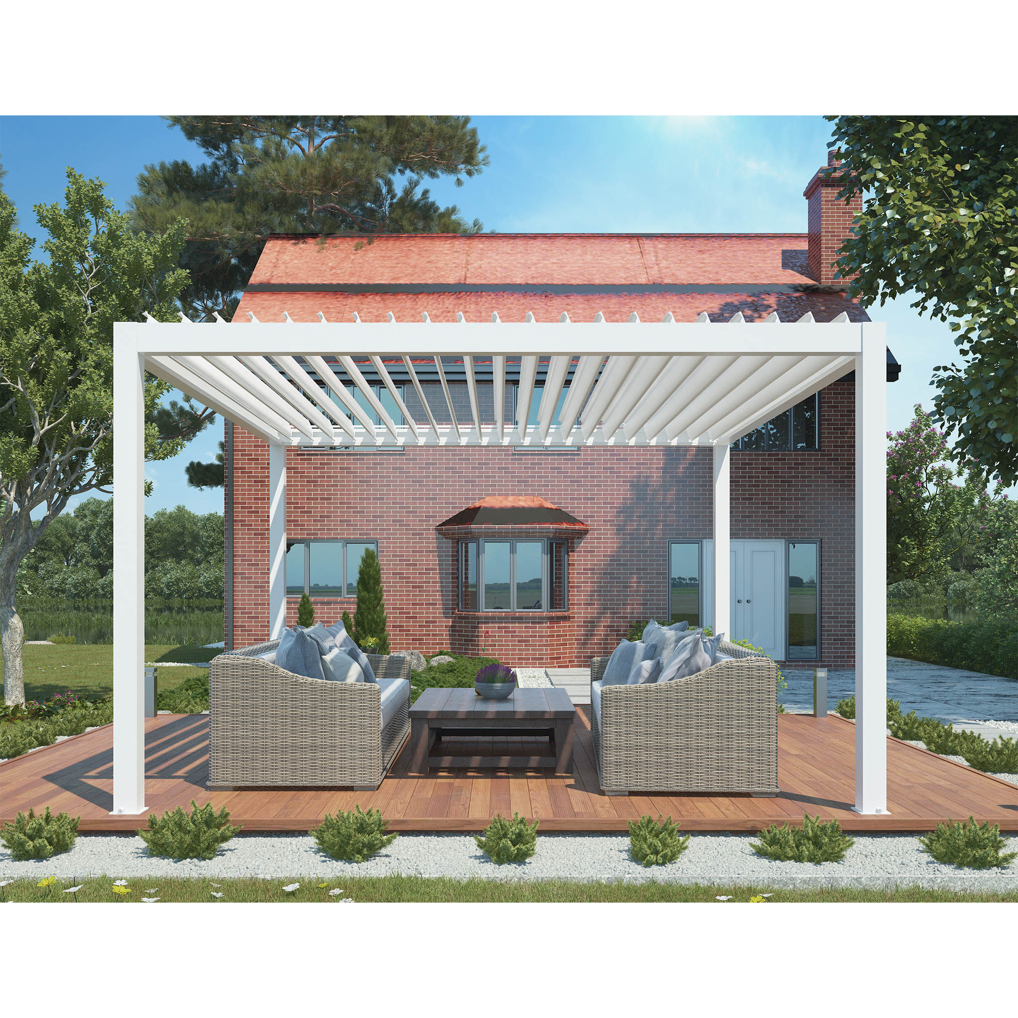 ARIA - pergola bioclimatica motorizzata con led